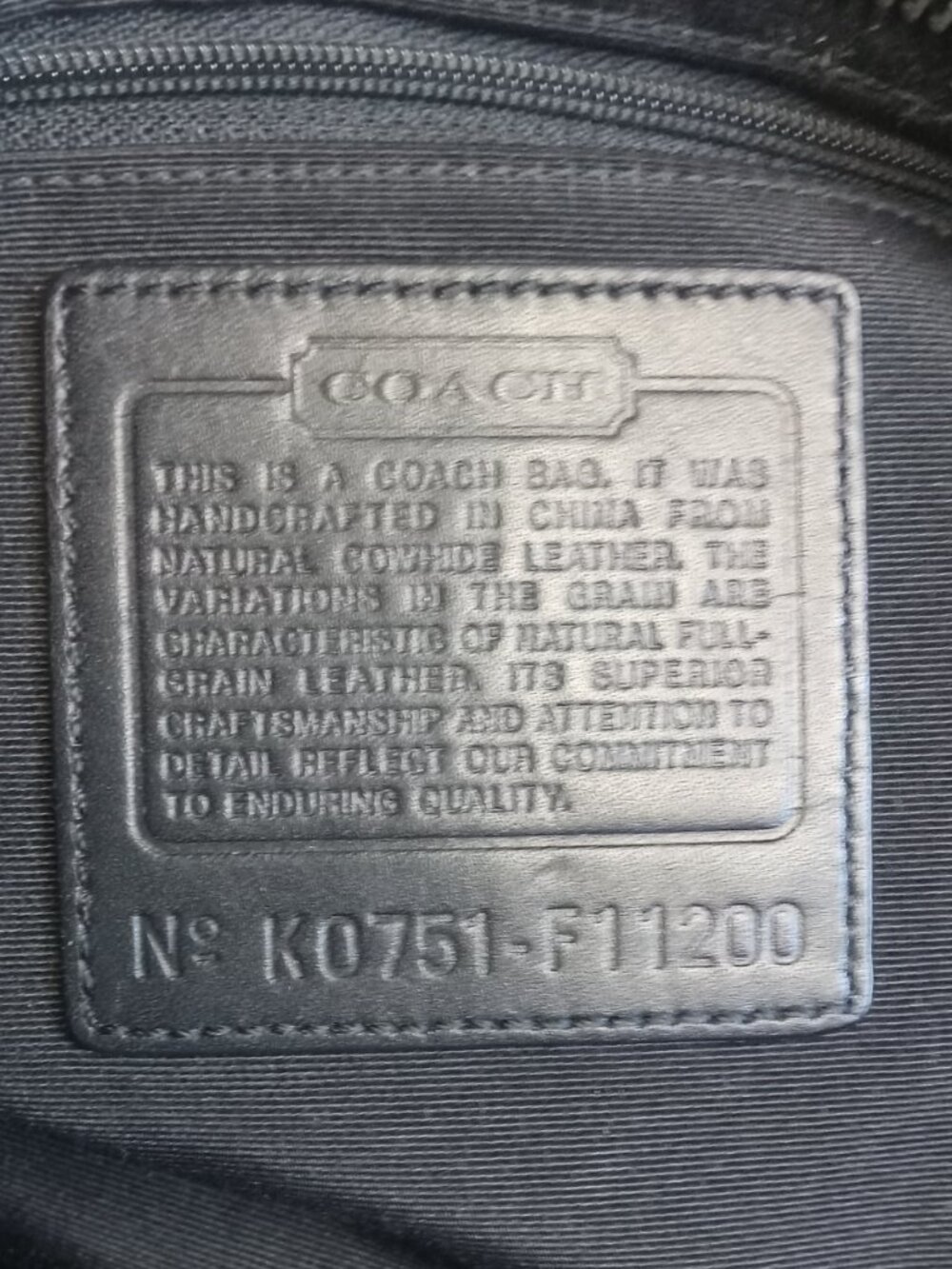 Coach Hampton Leather Shoulder Bag - Picture 3 of 3